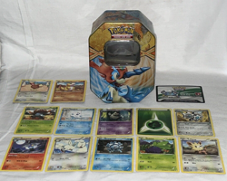 Pokemon TCG Trading Card Game Spring Keldeo Tin and 13 Cards CCG Lot #16 - Image 1