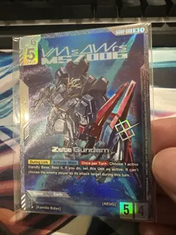Zeta Gundam Newtype Challenge Winner Promo Card -ENGLISH- Sealed Mint - Image 3