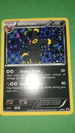 Pokemon Card Promo #BW93 - UMBREON (holo-foil) - Image 2