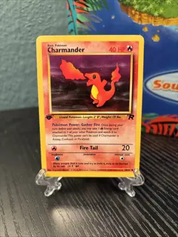 1st Edition Charmander 50/82 Team Rocket Set Rare Vintage Pokemon Card - NM - Image 1