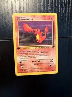 1st Edition Charmander 50/82 Team Rocket Set Rare Vintage Pokemon Card - NM - Image 2