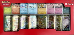 Pokemon Prismatic Evolutions Mini Tin 8-Pack & Promo Cards FACTORY SEALED - Image 1
