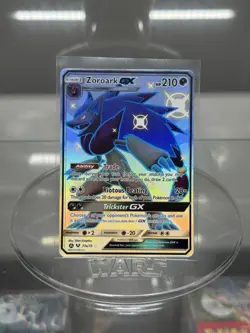 Pokemon TCG Zoroark GX Hidden Fates Shiny Holo Secret Rare Card 77a/73 - Image 1
