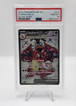 PSA 10 Charizard EX Obsidian Flames Holo Ultra Rare Card 215/197 - Image 1
