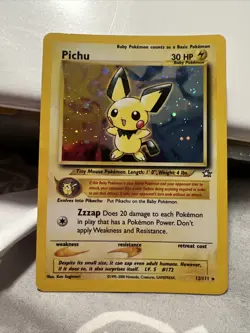 pichu pokemon card holo 12/111 - Image 2