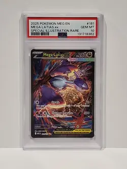 Mega Latias 181/132 Mega Evolutions PSA 10 Pokemon Card Full Art - Image 1