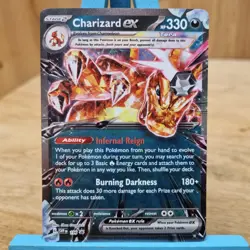 Charizard EX SVP196 Scarlet & Violet Black Star Promo Pokemon card Holo - Image 1