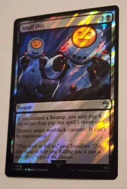 SNUFF OUT Universes Beyond: Doctor Who Commander Magic MTG Foil Card 813 - Image 1