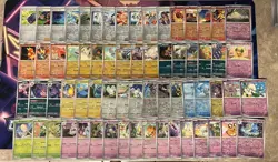 Pokemon Lot 66x Reverse Holo Cards Near Complete Paldean Fates Master Set - Image 1