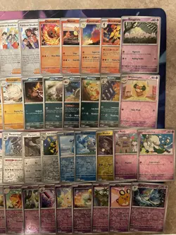 Pokemon Lot 66x Reverse Holo Cards Near Complete Paldean Fates Master Set - Image 2