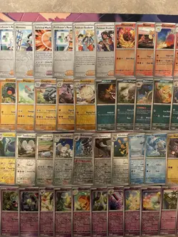 Pokemon Lot 66x Reverse Holo Cards Near Complete Paldean Fates Master Set - Image 3