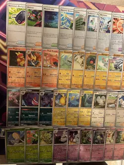 Pokemon Lot 66x Reverse Holo Cards Near Complete Paldean Fates Master Set - Image 5