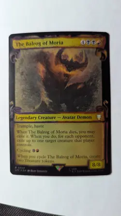 1x The Balrog Of Moria Showcase Scrolls FOIL NM - Magic MTG LTR x1 - Image 1