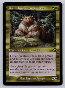 Kudo, King Among Bears Retro Frame FOIL - MTG - Modern Horizons 3 - Image 1