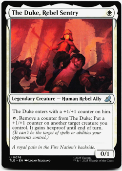 The Duke, Rebel Sentry [Avatar: The Last Airbender: Eternal-Legal] MTG ? - Image 3