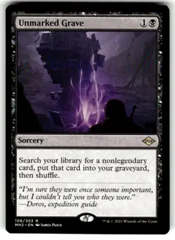 Unmarked Grave Modern Horizons 2 Regular MTG NM - Image 1