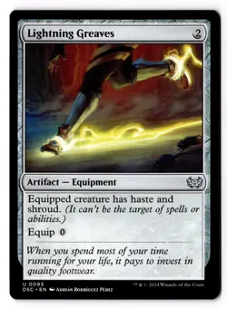 Lightning Greaves 93 Commander: Duskmourn: House of Horror NM - Image 1