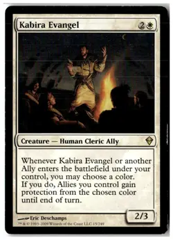 MTG Kabira Evangel - Zendikar Moderately Played English - Image 1