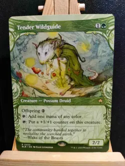 Tender Wildguide (Showcase) - Bloomburrow - Rare - NM (see pics) MTG - Image 1