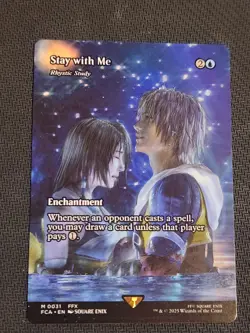 MTG Magic Stay with Me - Rhystic Study (Showcase) Final Fantasy (Non-foil) - Image 3