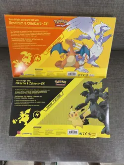 Reshiram & Charizard GX + Pikachu & Zekrom GX Premium Collection Sealed Pokemon - Image 4