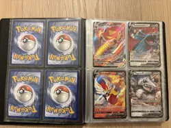 Pokemon TCG Binder with Modern Cards Hits Holos Rares Full Arts EX V VMAX GX - Image 2