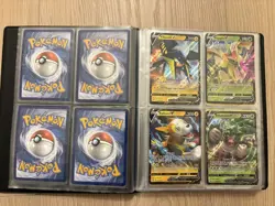 Pokemon TCG Binder with Modern Cards Hits Holos Rares Full Arts EX V VMAX GX - Image 3
