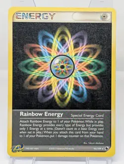 💥 Rainbow Energy Ruby and Sapphire Reverse Holo # 95/109 Pokemon Rare - Image 1