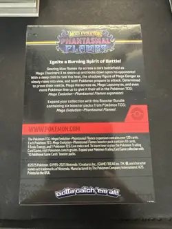 2025 Pokemon Phantasmal Flames Booster Bundle 6 Pack Box Mega Evolution! - Image 2