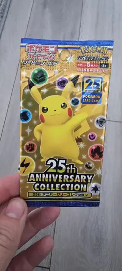 Pokemon 25th Anniversary Booster Pack S8a Sealed Japanese x 3 - Image 3