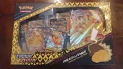 NUOVO POKEMON PIKACHU VMAX SPECIAL COLLECTION BOX CROWN ZENITH NEW - Image 1