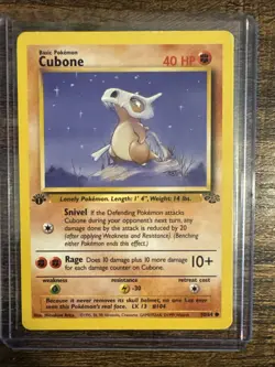 Pokemon TCG Cubone 50/64 Jungle Non Holo 1st Edition - Image 1