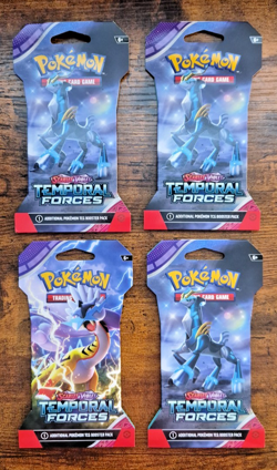 Pokemon Temporal Forces Sleeved Booster Pack LOT of 4 Sealed Packs S&V S122 - Image 1