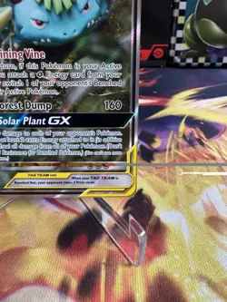 2019 Pokemon Sun Moon Venusaur Snivy GX Black Star Promo BSP #SM229 - Image 2