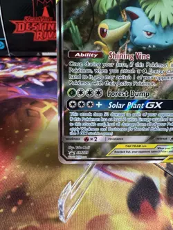 2019 Pokemon Sun Moon Venusaur Snivy GX Black Star Promo BSP #SM229 - Image 5