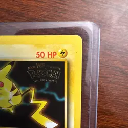 Pikachu Promo #4 Black Star WOTC Pokemon 1999 Kids WB The First Movie MP - Image 2