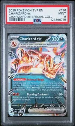 2025 Pokemon SVP EN Charizard ex Special Collection Black Star Promo PSA 9 MINT - Image 1