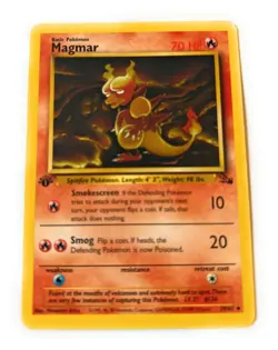 Magmar 1st Edition Fossil 39/62 WotC 1999 Non-Holo Regular Light Play Pokemon - Image 1