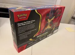 TCG Pokemon Mega Lucario EX Premium Figure Collection - Brand New Factory Sealed - Image 3