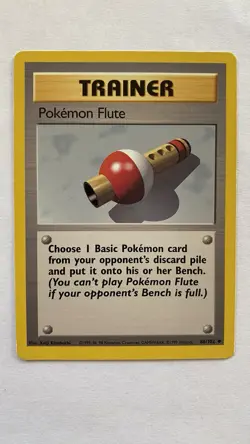 Pokemon Flute 086/102 Base Set Regular NM 1999 WOTC - Image 3