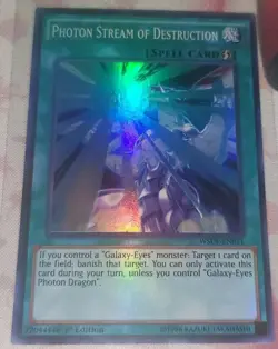 Photon Stream Of Destruction WSUP-EN011 Yu-Gi-Oh! Light Play 1st Edition - Image 1