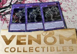 3x (M/NM) Fossil Dragon Skullgios BLAR-EN009 Secret Rare 1st Edition YuGiOh - Image 1