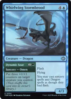Whirlwing Stormbrood Tarkir: Dragonstorm Foil NM 234 - Image 1