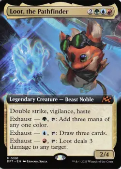 Loot, the Pathfinder (Extended Art), #391, Aetherdrift, M - NM - Image 1