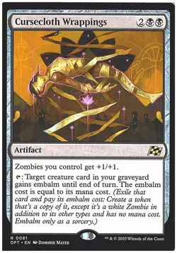 Cursecloth Wrappings Aetherdrift #81 Rare - Image 1