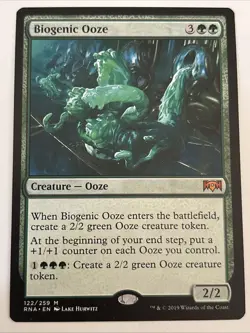 MTG Ravnica Allegiance Biogenic Ooze 122/259 NM Mythic - Image 1