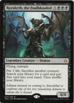 Razaketh, the Foulblooded M Hour of Devastation 73 LP-NM MTG - Image 1