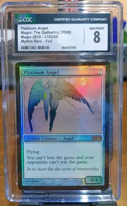 Platinum Angel 2010 Core Set M10 Foil Mythic CGC 8 NM-MT MTG Magic The Gathering - Image 1