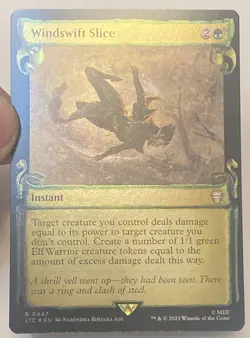 FOIL Windswift Slice 0447 SHOWCASE SCROLL Lord of the Rings MTG Magic UNPLAYED - Image 1