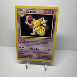 Pokemon TCG Kadabra Card Base Set, Unlimited Uncommon, Regular Card 32/102 - Image 1